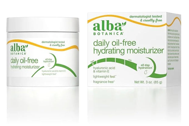 Alba Botanica Daily Oil Free Hydrating Moisturizer, with Hyaluronic Acid and Vitamin E, 3 Oz (Packaging May Vary) - Produc...