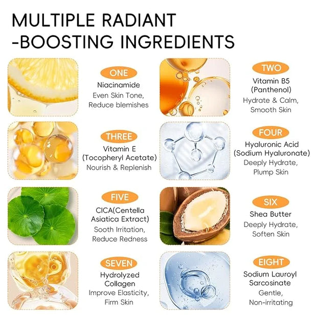 Snail Mucin Cream, 97.5% Pure Snail Slime Extract Moisturizer for Face and Body, Snail Mucin Essence 92% Snail Slime Serum...
