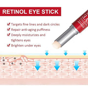Retinol Eye Stick with Collagen,Hyaluronic Acid for Dark Circle, Wrinkles,Eye Balm Moisturizes Anti Aging,Visible Results ...