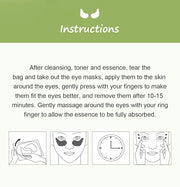 12Pcs Under Eye Patches for Dark Circle, Cucumber Moisturizing Hyaluronic Acid Eye Mask, Crystal Angle Wings Mask, Hrydrat...