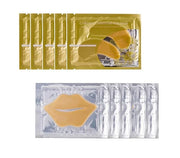 Gold Bio Collagen Crystal Mask Set - 5 Pairs Gold Eye Mask and 5 Pcs Gold Lip Mask, Anti Aging Eye and Lip Mask, - Product...
