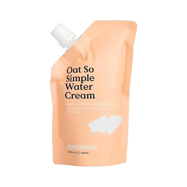 KraveBeauty Oat So Simple Water Cream Refill, Enriched With Oat & Squalane To Soothe & Lock In Moisture, Everyday Moisturi...