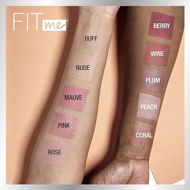 Maybelline Fit Me Powder Blush, Lightweight, Smooth, Blendable, Long-lasting All-Day Face Enhancing Makeup Color, Berry, 1...