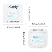 Kaely Pressed Single Eyeshadow Makeup, White Matte Highly Pigmented Monochrome Eye Shadow Palette, Waterproof Neutral Powd...