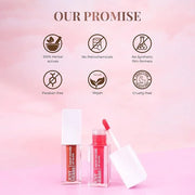 Serum Infused Lip Gloss for Women, Lightweight Non-Sticky High Glossy Moisturizing and Hydrating Lip Gloss 3 ml - Product ...