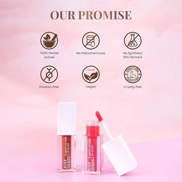 Serum Infused Lip Gloss for Women, Lightweight Non-Sticky High Glossy Moisturizing and Hydrating Lip Gloss 3 ml - Product ...