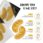 30 Pairs 24K Gold Eye Mask, Reduce Dark Circles, Puffy Eyes, Undereye Bags, Gel Collagen Eye Patches for Reduce Fine Line,...