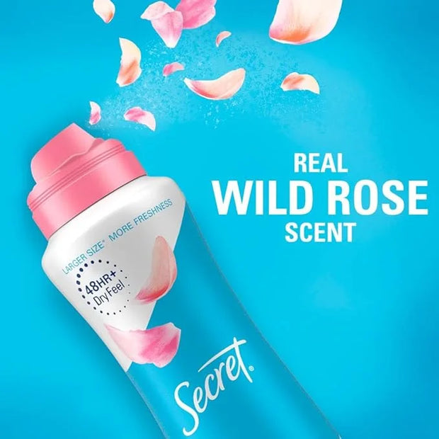 Secret Dry Spray Antiperspirant Deodorant for Women, 48hr Weightless Sweat & Odor Protection, Gentle on Skin, Wild Rose wi...
