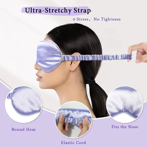 Cooling Eye Mask and Silky Sleep Mask 4 Packs for Man Women for Sleeping Frozen Ice Eye Mask Cold Warm Compress Dark Circl...