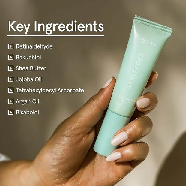 Barefaced Retinal Skin Therapy 30ml - Retinaldehyde & Bakuchiol Serum for Firming, Reducing Fine Lines & Wrinkles, Improvi...