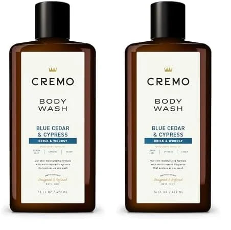 Cremo Inc Blue Cedar & Cyprus Body Wash - 16oz, 16 Oz (Pack of 2) - Product Image