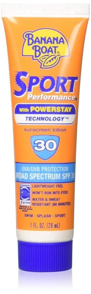 Banana Boat Sport Ultra SPF 30 Sunscreen Lotion, 1oz | Travel Size Sunscreen, Banana Boat Sunscreen SPF 30 Lotion, Oxybenz...