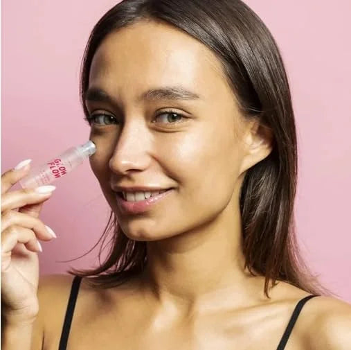 Glow Flow Roseberry Lock N Roll Eye Serum– Hydrating & Firming Eye Treatment for Dark Circles, Puffiness, and Dryness with...