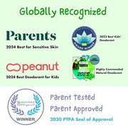 MONA 100% Natural Deodorant for Kids, Preteens & Teens | No Baking Soda, Synthetic Scents or Aluminum | Safe for Girls & B...