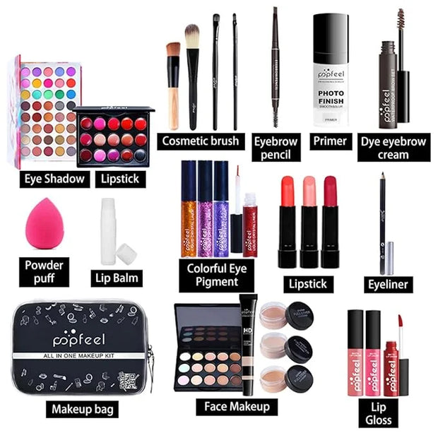 All-in-one Makeup Set Holiday Gift | Full Makeup