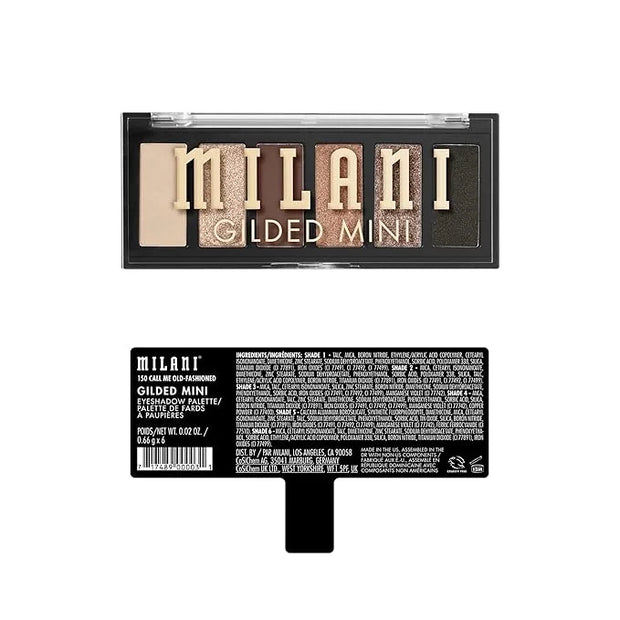 Milani Gilded Mini Eyeshadow Palette with 6 Matte & Shimmer Hues - Call Me Old-Fashioned - Product Image