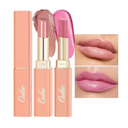 Oulac Moisturizing Shine Lipstick For Women Christmas Set 2PCS, 2 in 1 Tinted Lip Balm for Winter, Hydrated Juicy and Glos...