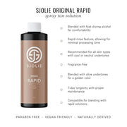 SJOLIE Rapid Spray Tan Solution - Ultra One Hour Express Tan - Olive Base | Sunless Tanner for a Fast Drying, Vegan-Friend...