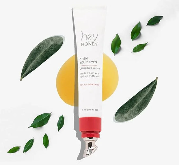 Hey Honey Open Your Eyes Lifting Eye Serum | Under Eye Cream for Dark Circles & Puffiness | Around The Eyes Hydration | Su...