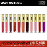 Gerard Cosmetics Color Your Smile Lip Gloss Salmon, Super Pigmented Peach Lip Gloss with LED Light and Mirror, Shiny Finis...