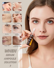 Anti Aging Serum with Hyaluronic Acid Vitamin C Serum for Face Centella Serum Moisturizer 0.35 oz 4 Kits 16 Vials Facial S...