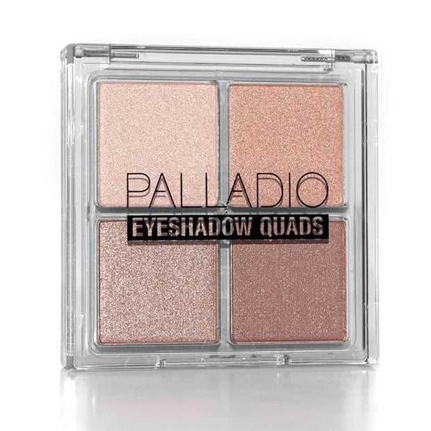 Palladio Eyeshadow Quads, Velvety Pigmented Blendable Matte, Metallic and Shimmer Finishes, Creamy Formula, Four Way Quad ...