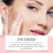 PDRN Pink Peptide Eye Serum Cream, Hydrating & Firming Eye Cream for Dark Circles, Anti-Aging Treatment Reduces Fine Lines...