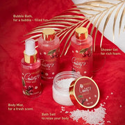 Spa Gifts for Women, Cherry & Berry Spa Gift Set for Teenage Tote Bag, Shower Gel, Hand & Body Lotion, Hitrees Birthday fo...