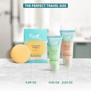 Eco Botanics Soaps & Toiletries Bulk Set | 1-Shoppe Amenities Kit for Hotels & Vacation Rentals | 0.85 oz Shampoo & Condit...