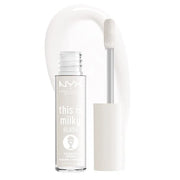 NYX PROFESSIONAL MAKEUP This Is Milky Gloss, Lip Gloss with 12 Hour Hydration, Vegan - Coquito Shake (Milky Clear) - Produ...