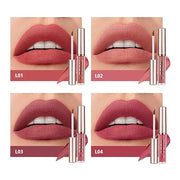 Mini Matte Lip Glaze Set, 16Pcs Liquid Lip Gloss with Gift Box, Rose Nude Red Lip Gloss Lip Stain Long Lasting Waterproof ...