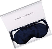 Silk Sleep Mask Light Blocking Luxury 100% Mulberry 19mm Silk Eye Mask Eye Cover Blindfold Ultra Soft Light & Comfy Anti A...