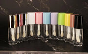 COSIDEA 14pcs Empty 6ml big doe foot wand Chunky lip gloss tubes for DIY lipgloss,Pink round lipgloss containers tubes wit...