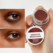 4 Colors Under Eye Brightener, Conceal & Brighten Dark Circles, Nourishing Waterproof Under Eye Cream Pot Concealer Full C...