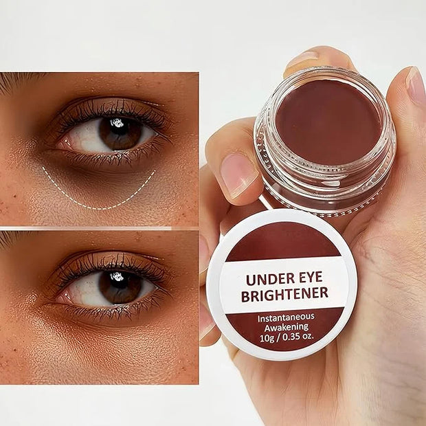 4 Colors Under Eye Brightener, Conceal & Brighten Dark Circles, Nourishing Waterproof Under Eye Cream Pot Concealer Full C...