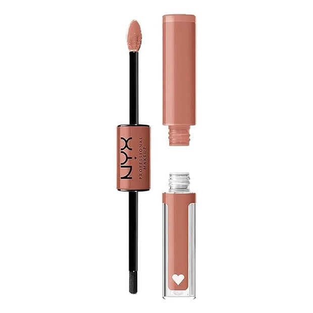 NYX PROFESSIONAL MAKEUP Shine Loud, Long-Lasting Liquid Lipstick with Clear Lip Gloss - Global Citizen (Medium Neutral Nud...