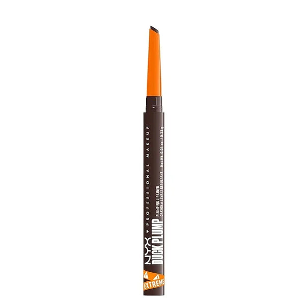 NYX PROFESSIONAL MAKEUP Duck Plump Plumping Lip Liner, Matte Pencil With Up To 10HR Wear, Double Dose (Dark Brown Lip Line...