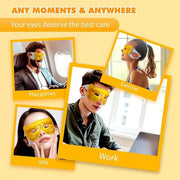 18 Packs Steam Eye Mask for Dry Eyes 40Mins Self Heating Masks Cornea Care Disposable Warm Eye Compress Sleep Mask for Red...