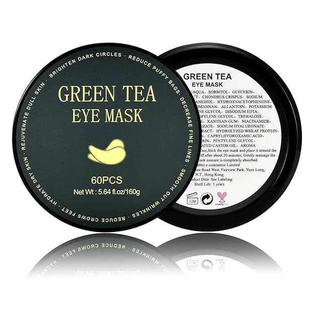 Under Eye Patches, Green Tea, 30 Pairs, Skin Treatment Masks for Dark Circles, Puffiness, Wrinkle, Hydrating Eye Mask, Ant...