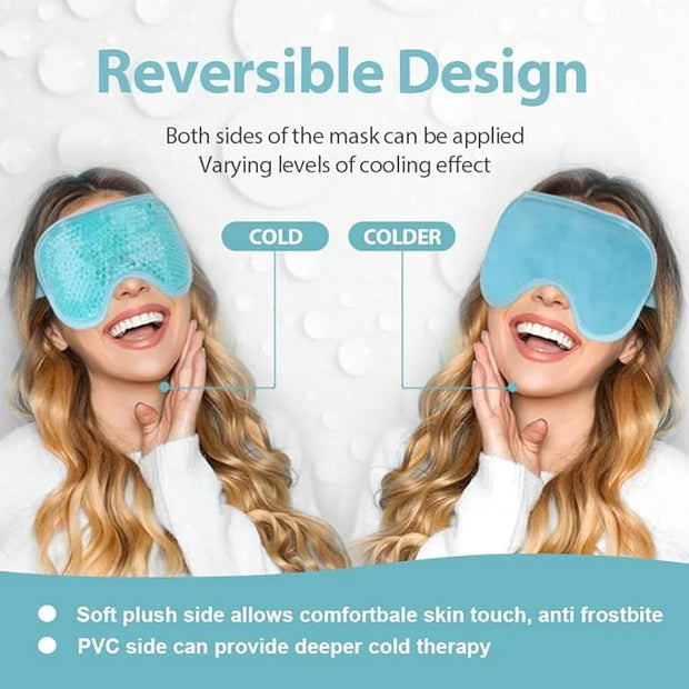 NEWGO Cooling Eye Mask for Puffy Eyes, Cold Eye Mask Eye Ice Pack for after Eyes Surgery, Tension Stress Relief, Itchy Eye...