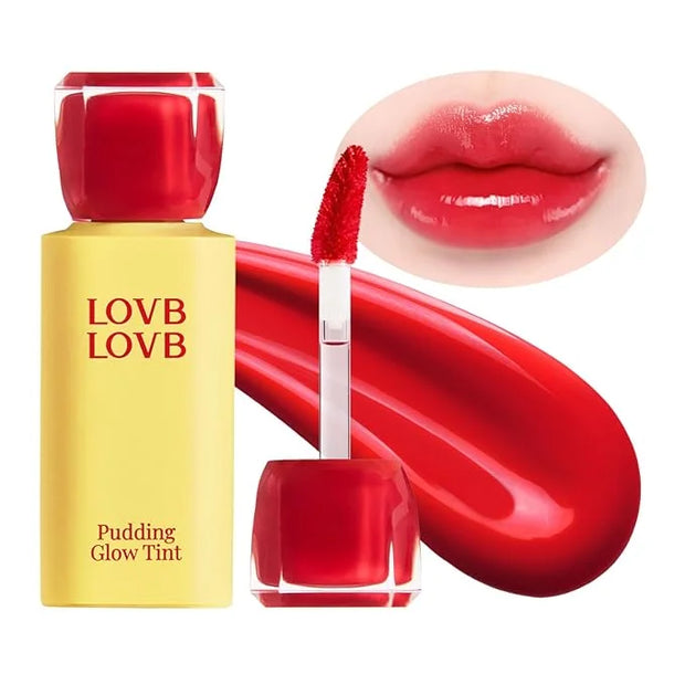 Pudding Glow Korean Lip Tint | Natural Lip Stain | Gloss to Stain | Long-Lasting & Non-Sticky | Lightweight Lip Tint 0.14 ...
