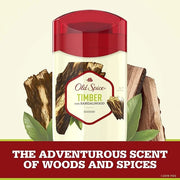 Old Spice Aluminum Free Deodorant for Men, Timber with Sandalwood Scent, 3 oz, (Pack of 3) - Product Image