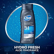 Dial Men Hair + Body Wash, Hydro Fresh, 20 fl oz (Pack of 4) - Product Image