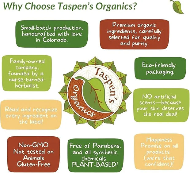Taspen's Organics Hydrating Eye Cream with Super Fruits- for Dark Circles, Puffiness & Fine Lines - Brightening & Firming ...