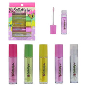 5pc Lip Oil Set - Butterfly Kisses Lip Oils, Lip Healing Lip Oil Collection with Precision Applicator Wand for Everyday Li...