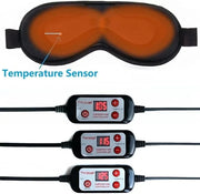 Heated Eye Mask, USB Eye Mask for Dry Eyes with Temperatur 105°F 115°F 125°F, far Infrared Therapy - Product Image