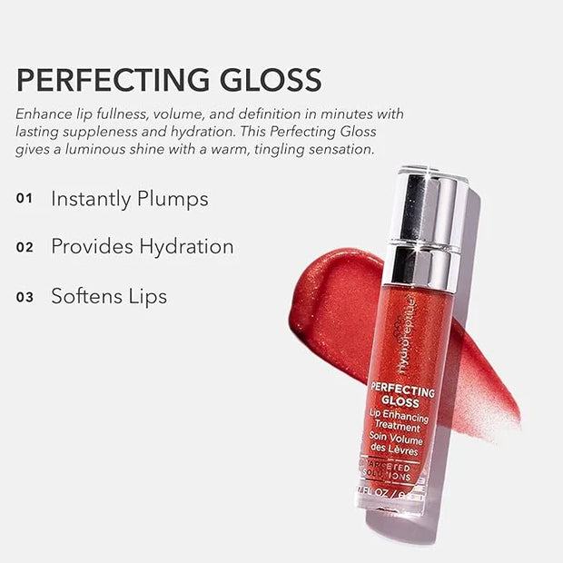 HydroPeptide Perfecting Gloss | Lip Enhancing Treatment, Long-Lasting Volume and Hydration, Santorini Red, 0.17 Ounce - Pr...