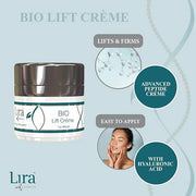 Lira Clinical BIO Lift Creme - Anti Aging & Anti Wrinkle Moisturizer for Women & Men - Lifting, Firming, & Hydrating Face ...