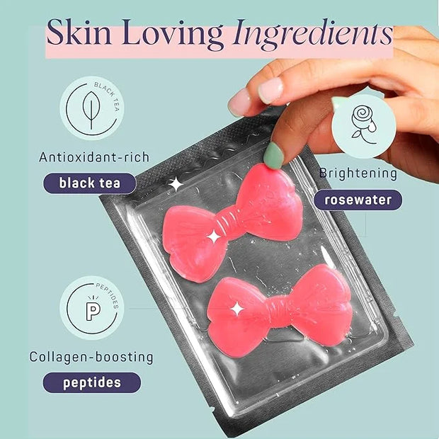 SpaLife PRETTY IN PINK UNDEREYE MASK & PIMPLE PATCH DUO – Hydrogel Undereye Patches for Dark Circles, Puffy Eyes – Hydroco...