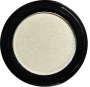 White Satin Snowflake Pearl Shimmer Finish Pressed Powder Single Vegan Eyeshadow; Talc, Paraben & Cruelty Free - Product I...